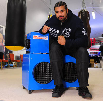 Electric Heater Hire for David Haye Electric Heater Hire for David Haye