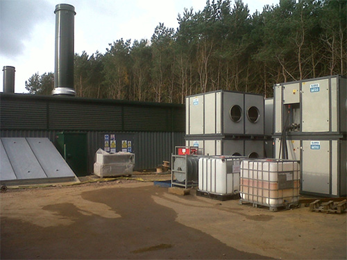 300kW air handling unit hired in Bedfordshire Air handling unit on hire in Bedforshire