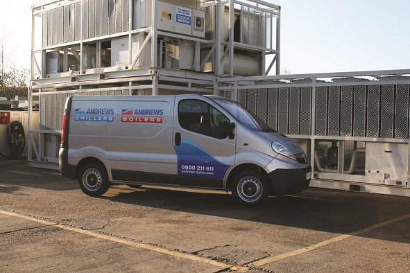 chiller on site Andrews Chillers aid warehouse conversion