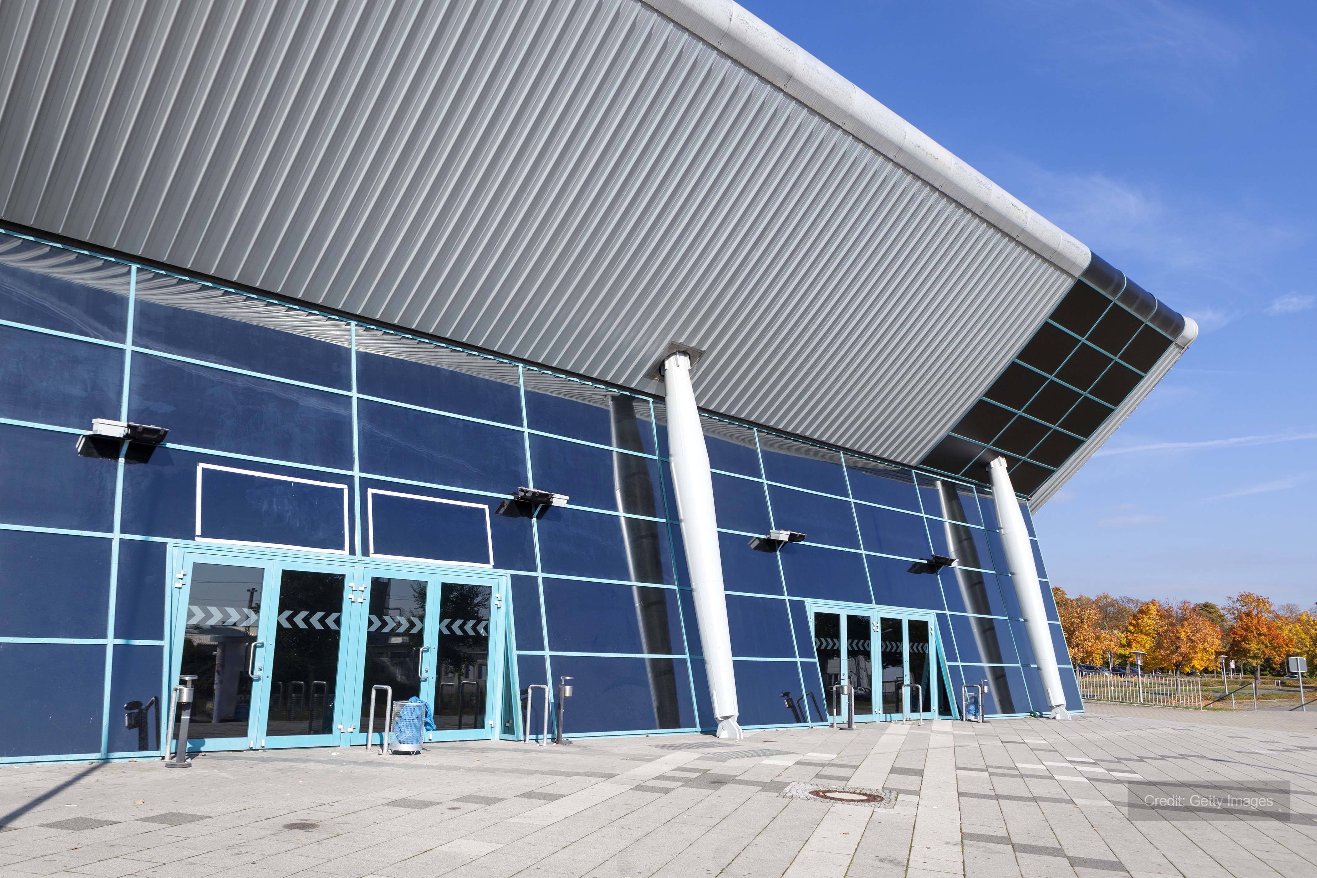 Leisure centre building Andrews Boilers heat leisure centre in Devon