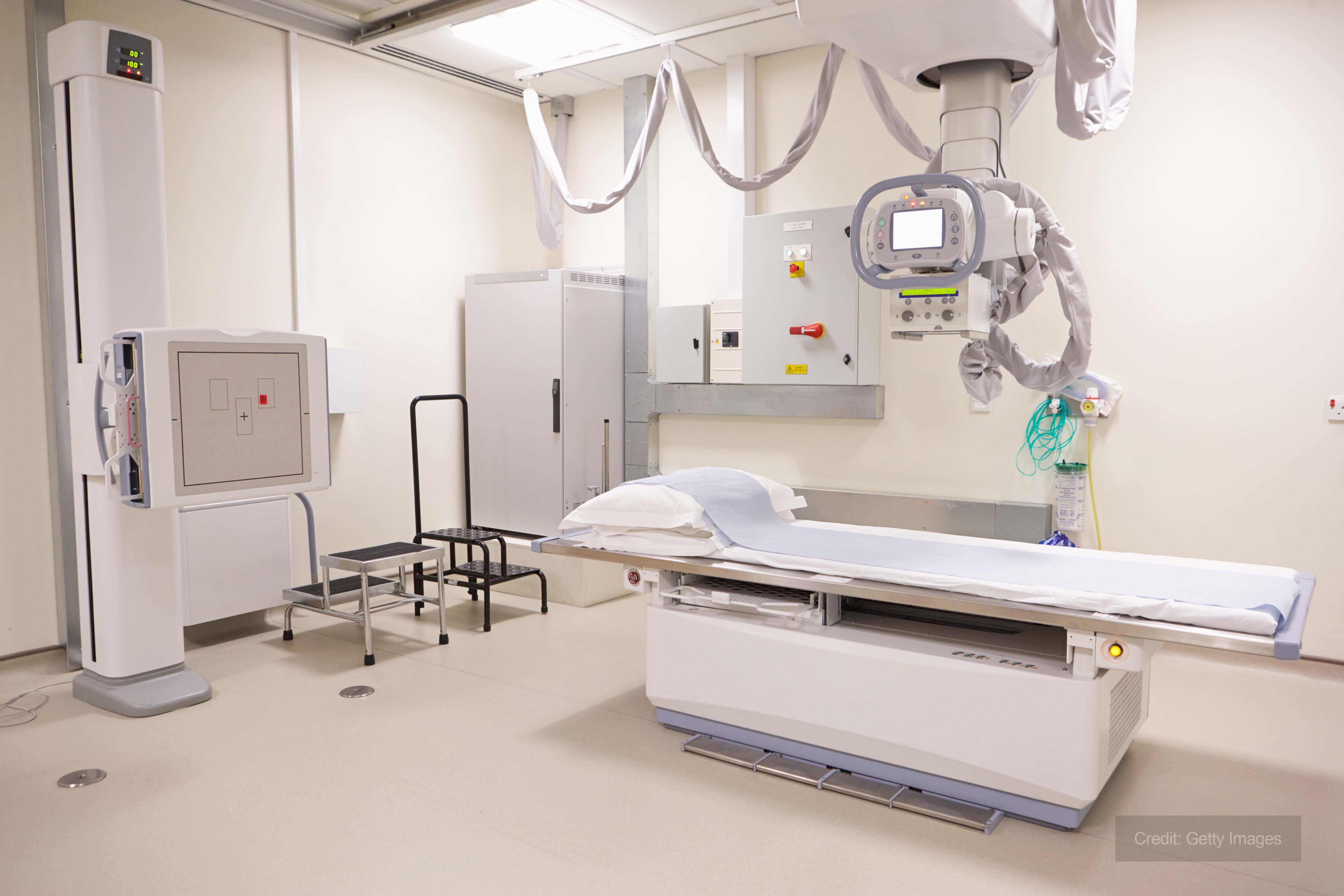 Heating supply for a hospital X-ray room Heating supply for a hospital X-ray room