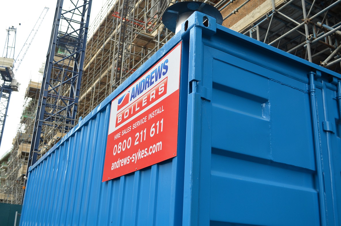 1.2 MW boiler Andrews provide replacement boiler following breakdown