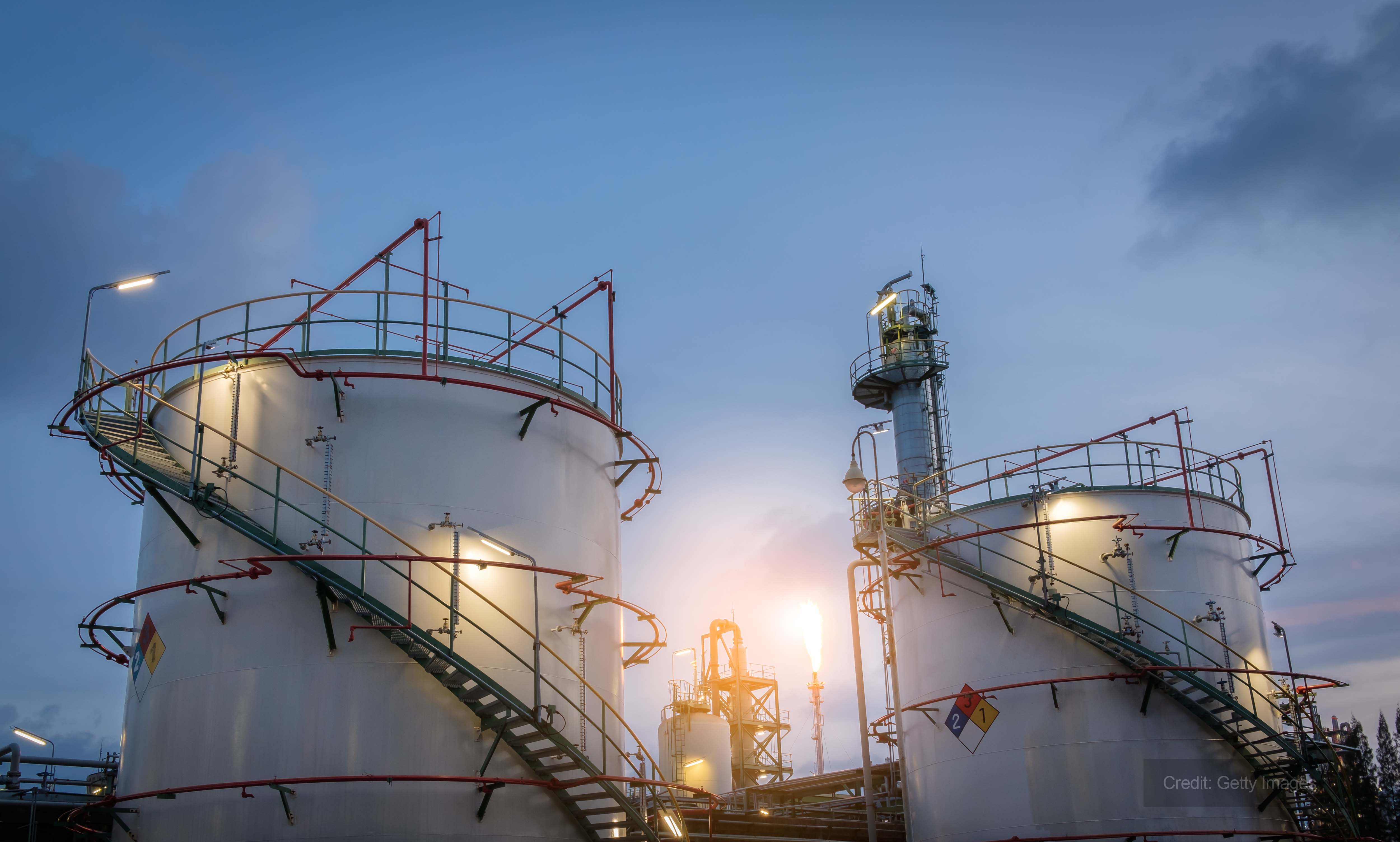 Acid storage Andrews provide temporary boiler during refinery shutdown