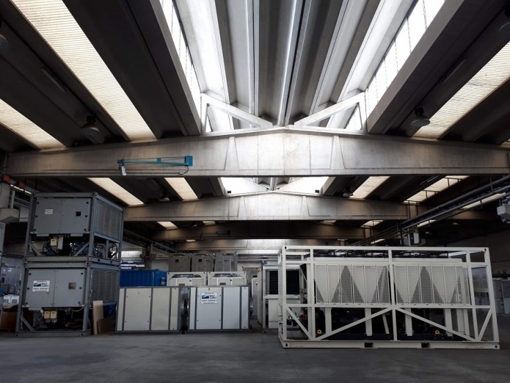 Milan depot interior with high capacity units Andrews Sykes Group invest in a new major depot in Milan
