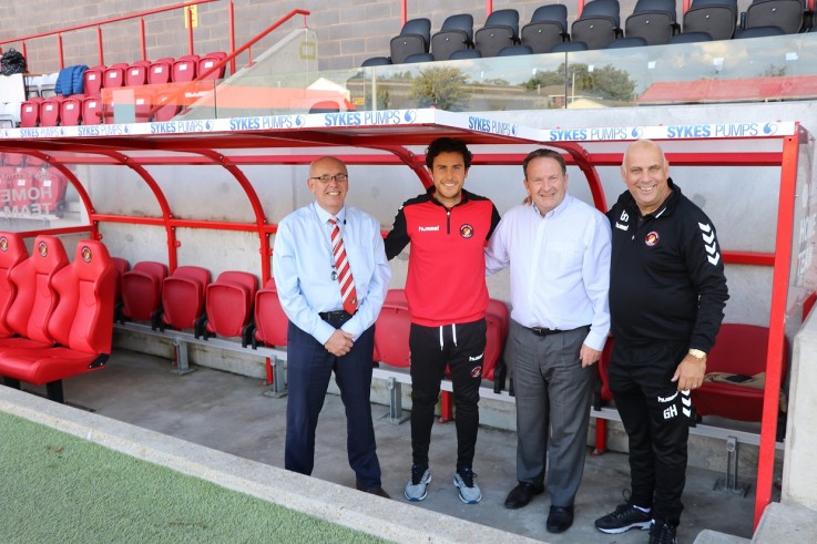 Dave Archer, Lawrie Wilson, Paul Wood & Garry Hill Sykes Pumps' flourishing relationship with Ebbsfleet United prompts commercial agreement extension