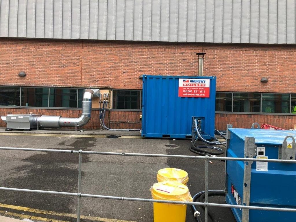 Emergency boiler hire provides safe showering facilities at Nightingale hospital