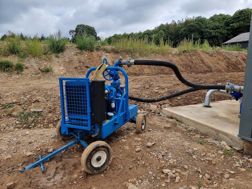 Sykes conducts pipe flushing for new biomass heating system