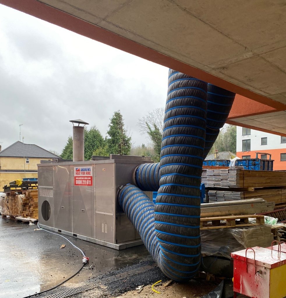 High capacity heating arrangement aids hotel building fit-out