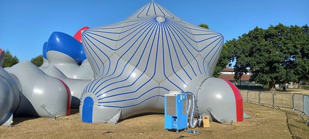 Last-ditch air conditioning hire keeps luminarium exhibition open