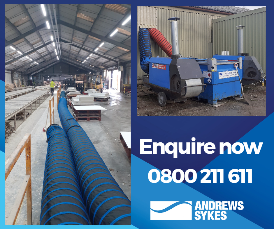 Andrews Heat for Hire stops cast stone manufacturers from becoming stone cold!