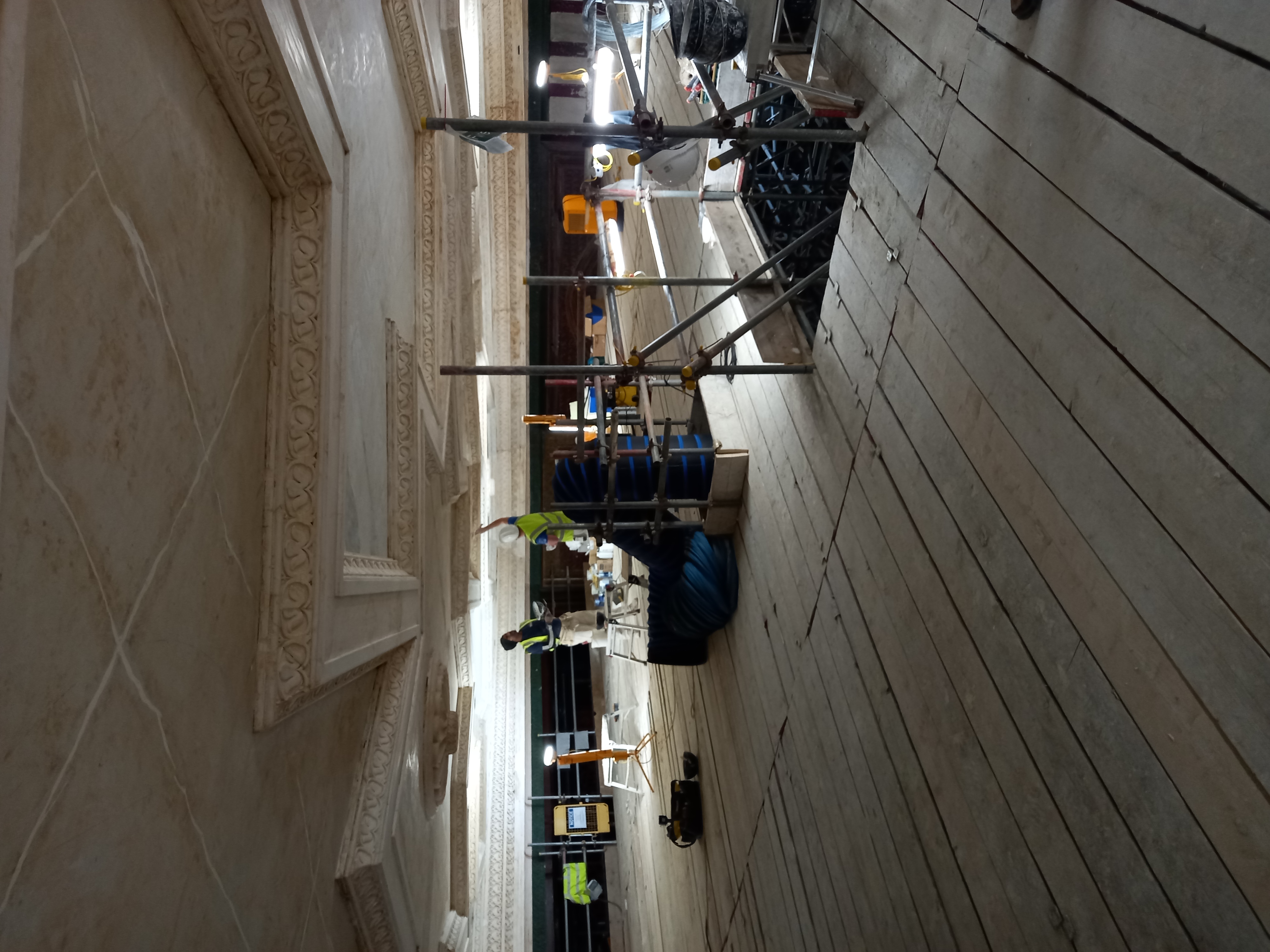 Empty theatre gets a makeover with the help of our industrial dehumidifier hire and heating