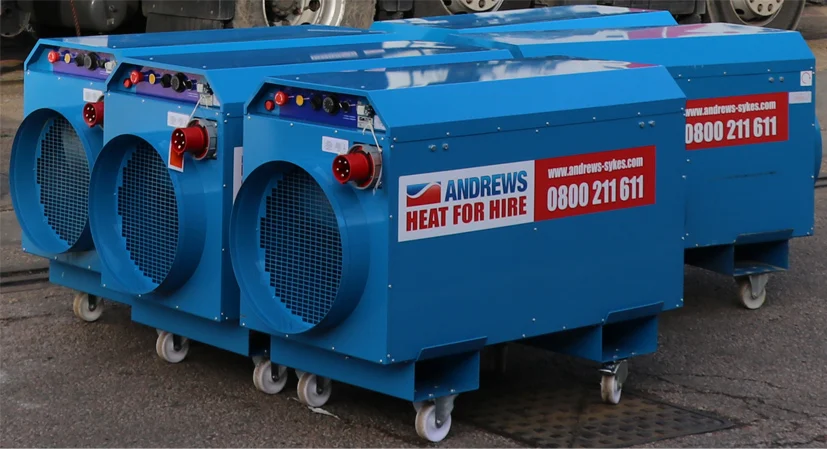 Electric heaters for large London event