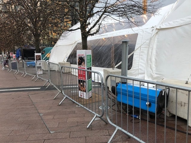 Temporary heater hire warms guests at popular Christmas Events