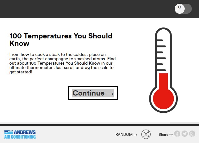 Infographic 100 Temperatures You Should Know