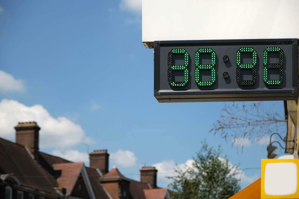 high summer temperatures during UK heatwave