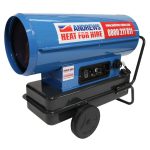 Tornado direct fired portable oil heater